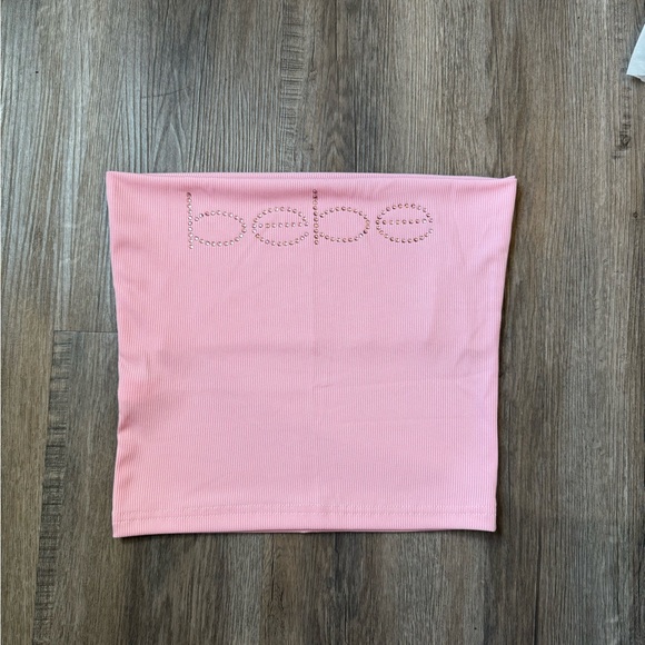 Pink Bebe Tube Top - Picture 3 of 3